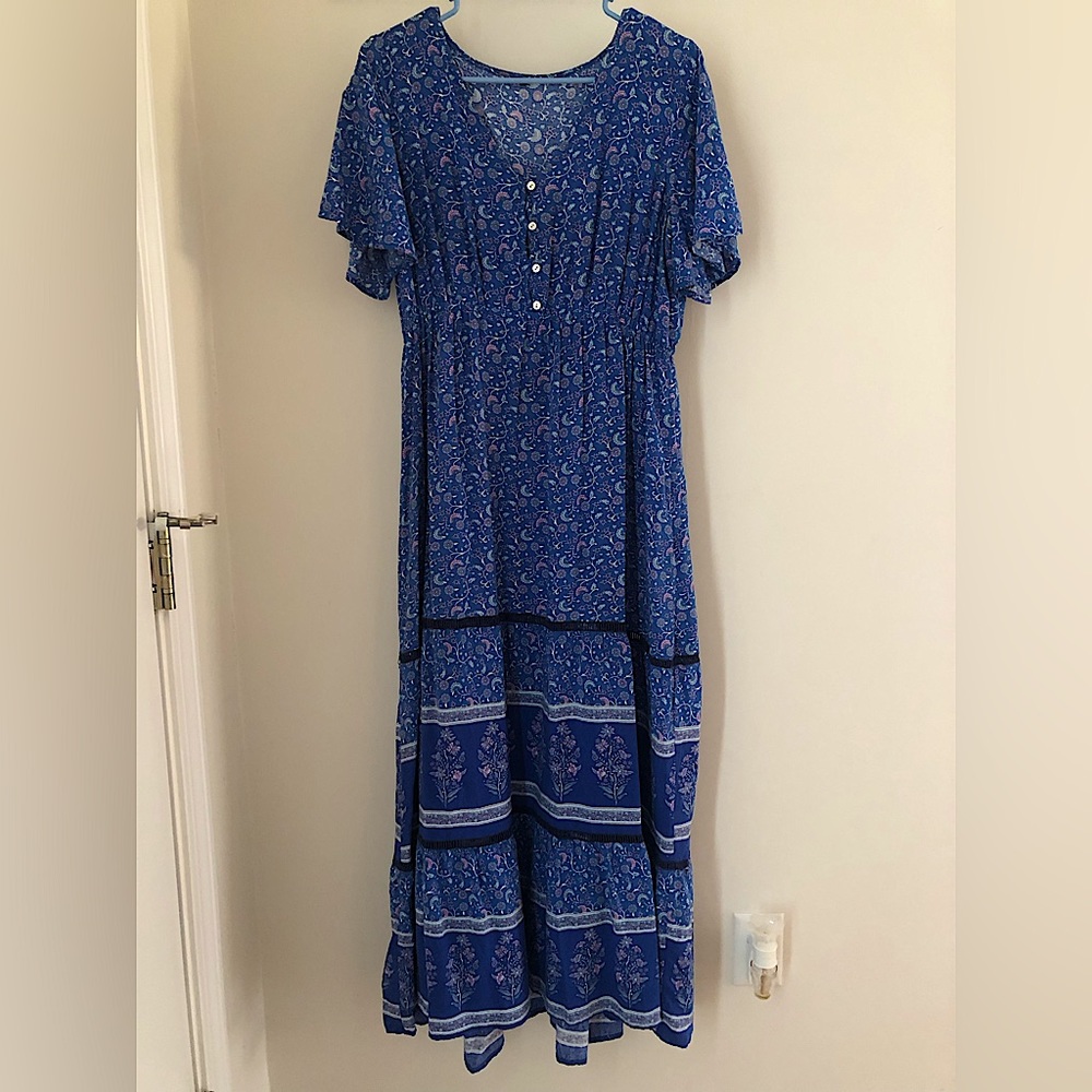 Blue Floral Maxi dress